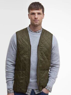 Barbour Polarquilt Men's Zip-In Liner Vest Quilt Fleece Waistcoat | Size S